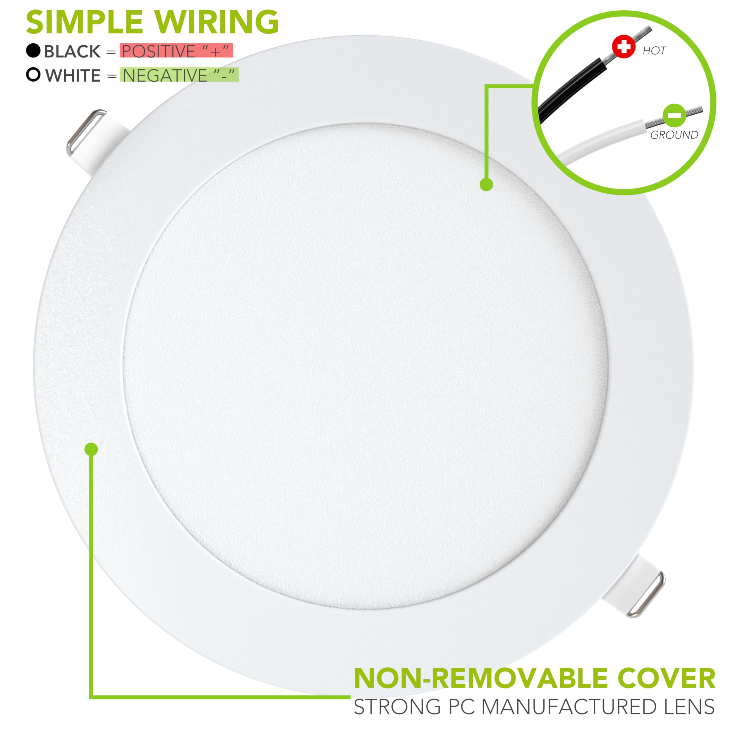 5 Pack Leisure LED RV Boat Recessed Ceiling Light 720 Lumen Super Slim LED Panel Light DC 12V 5.75" 9W Full Aluminum Downlights (Natural White) - Image 6