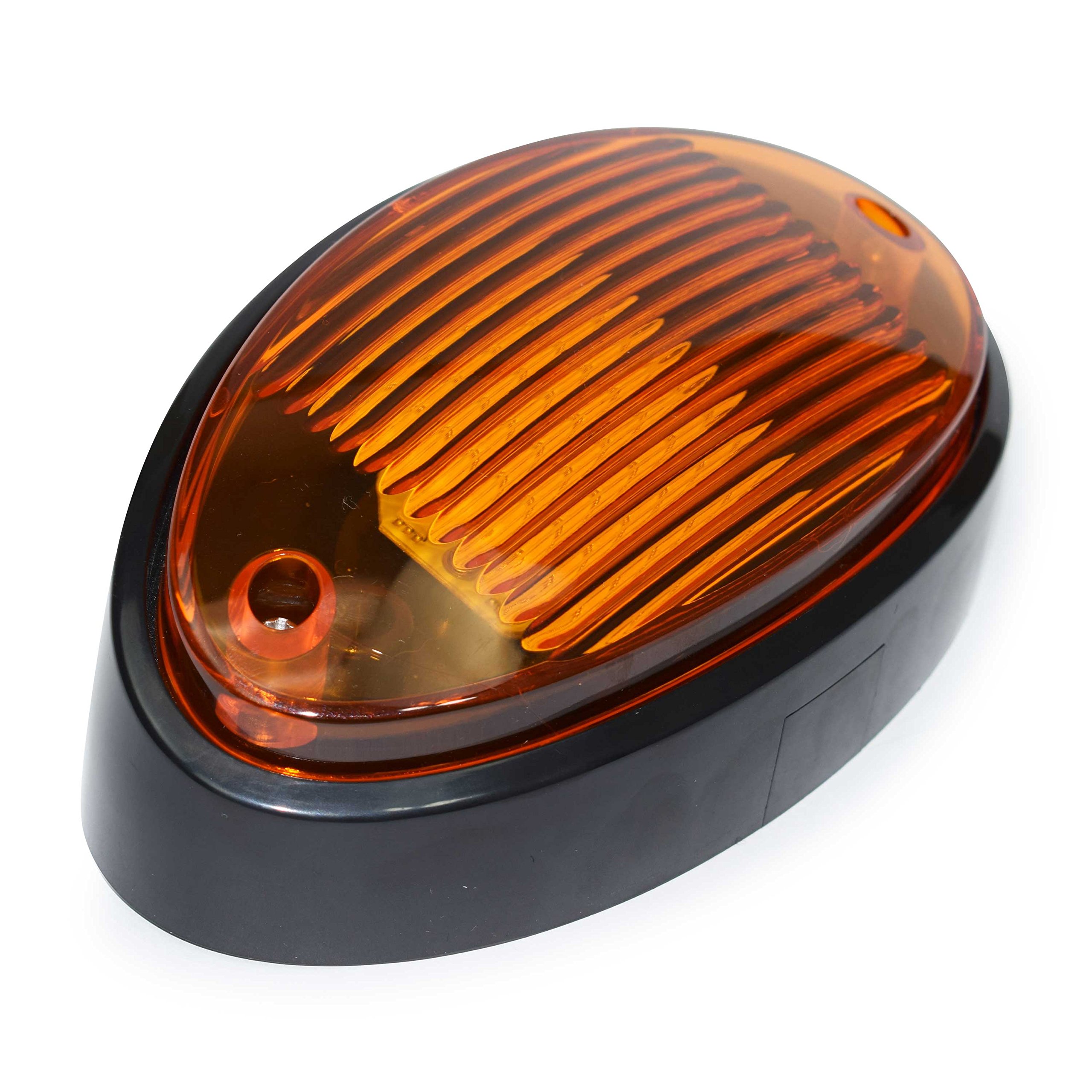 LED RV Exterior Porch Utility Light Oval 12v 300 Lumen Lighting Fixture Replacement Lighting for RVs, Trailers, Campers, 5th Wheels. Black Base,Clear and Amber Lens, No Switch(Black No Switch, 1-Pack) - Image 5