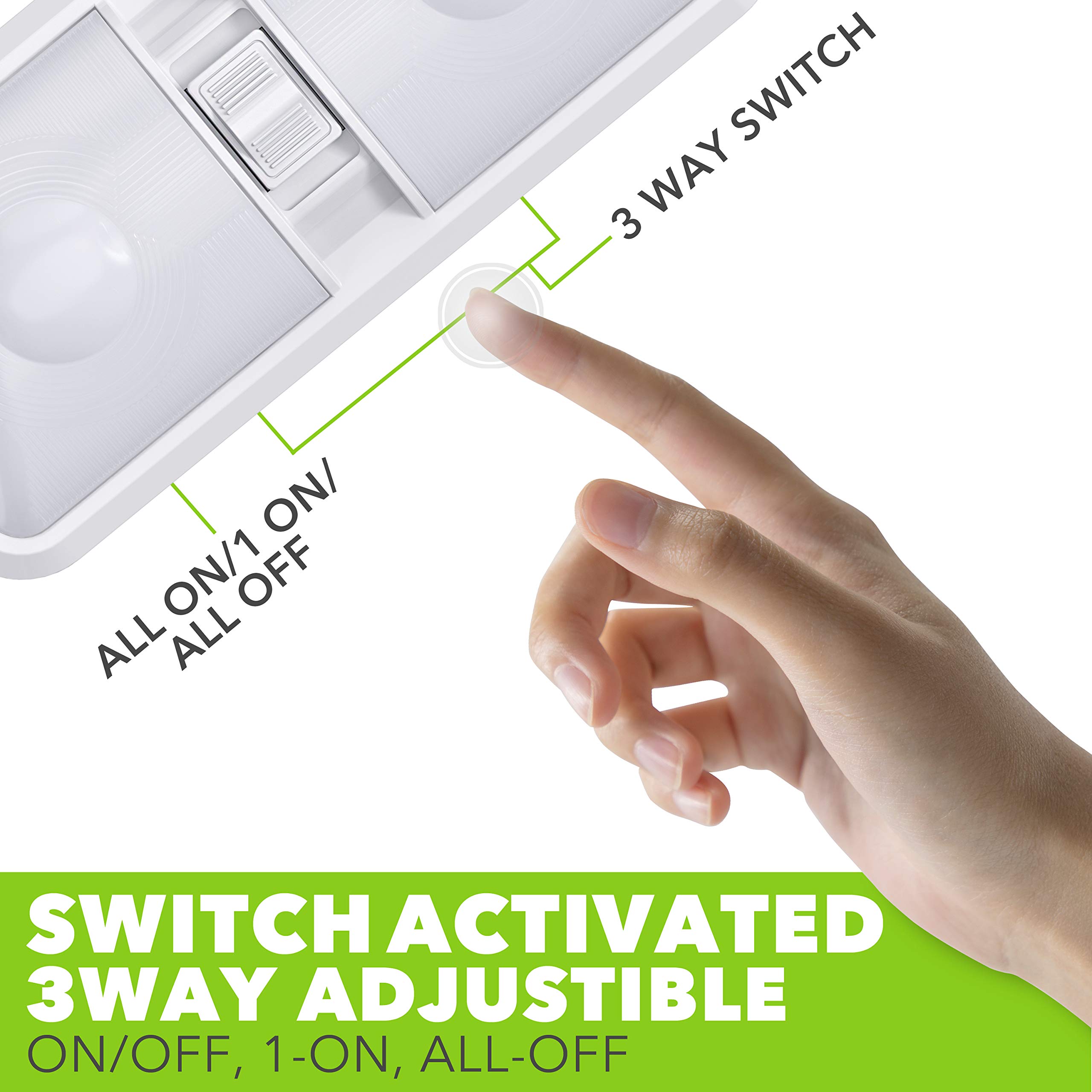 Leisure LED 1 Pack RV LED Ceiling Double Dome Light Fixture with ON/Off Switch Interior Lighting for Car/RV/Trailer/Camper/Boat DC 12V 48X2835SMD (Frosted Lens Natural White 4000-4500K, 1-Pack) - Image 5