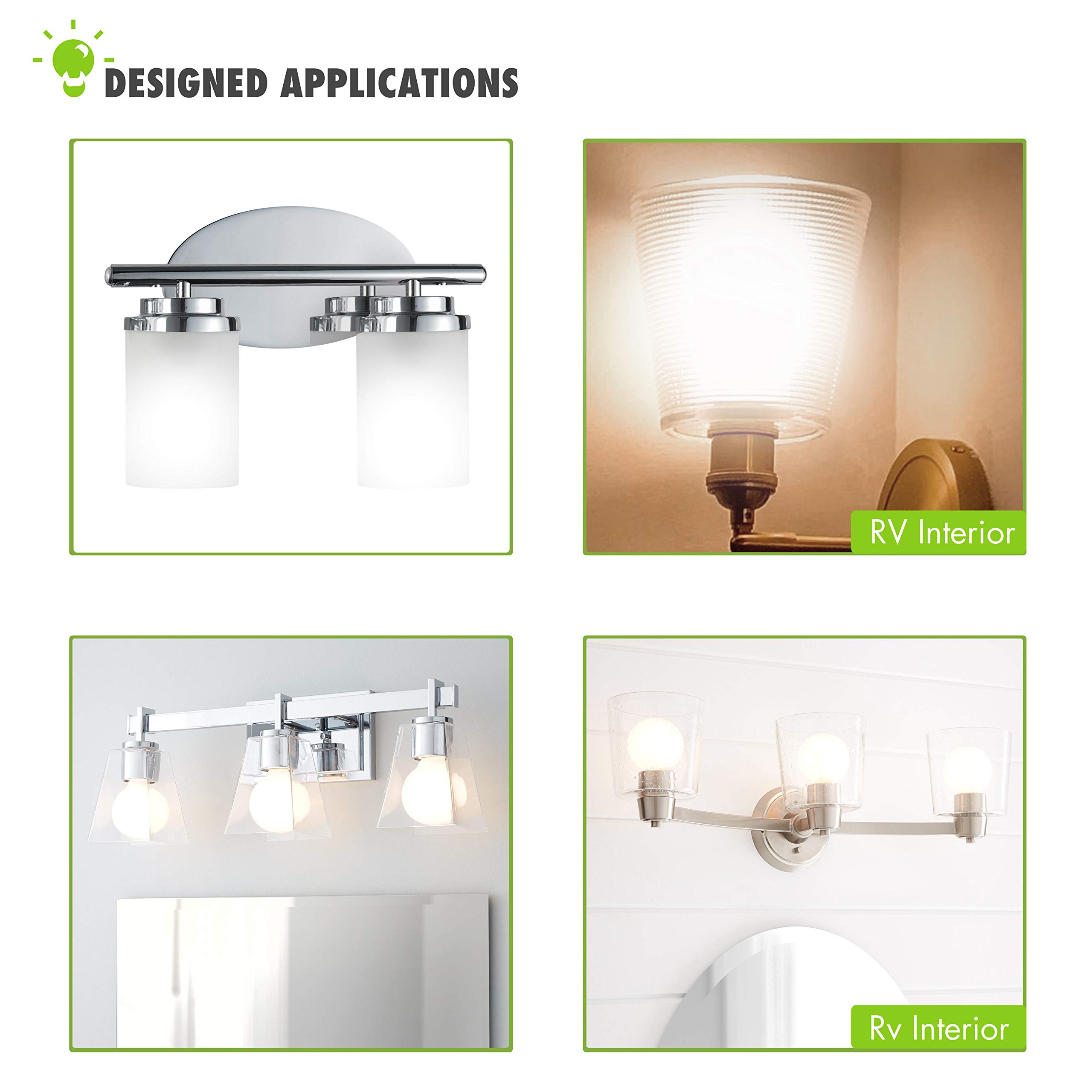 Leisure LED 12 Volt RV Led Light Bulbs BA15s 20-99/1141 1156 12V Vanity Replacement Bulbs for 5th Wheel Camper Trailer Motorhomes Marine Boat Interior Light Bulb 3000K Warm White 3 Pack(Warm White) - Image 3