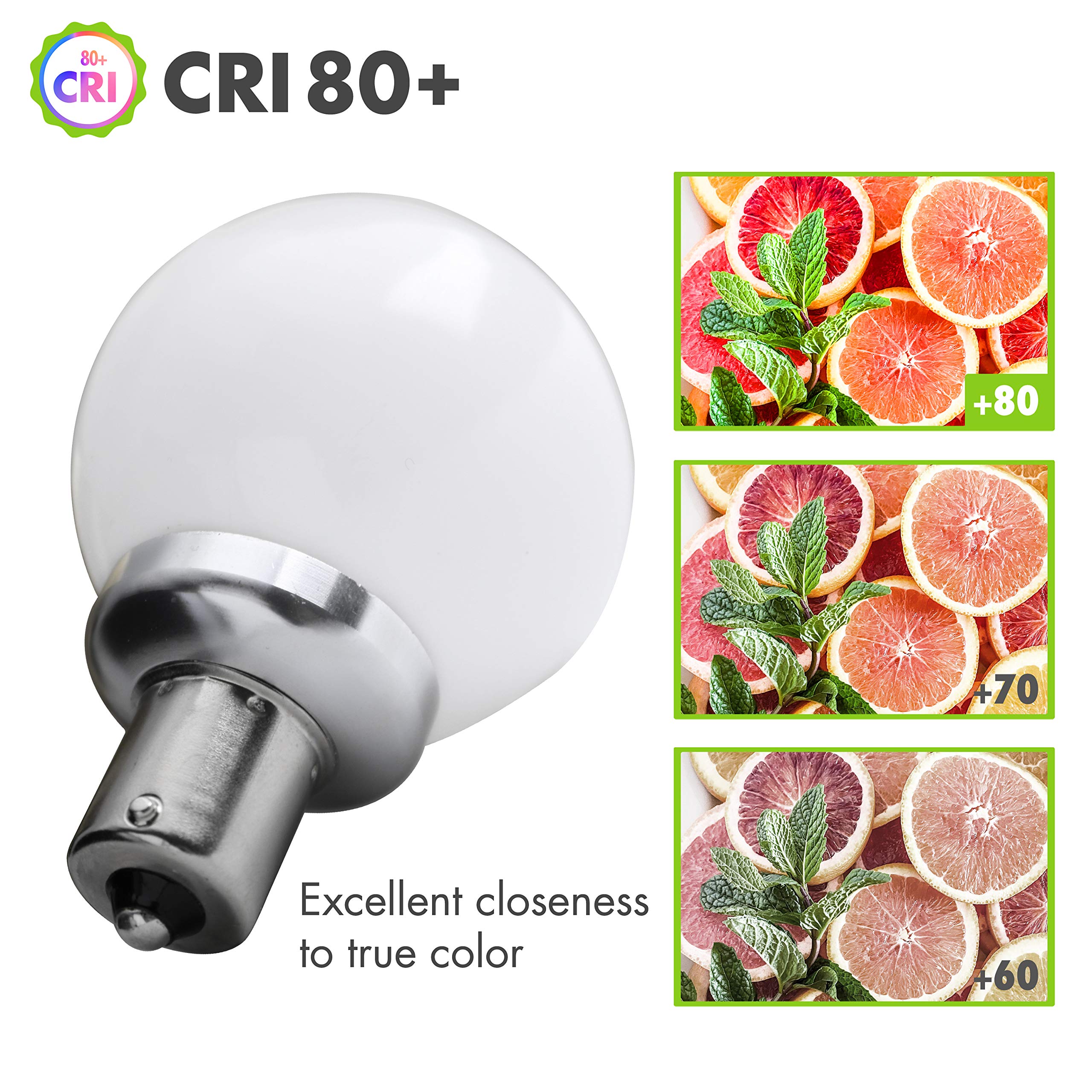 Leisure LED 12 Volt RV Led Light Bulbs BA15s 20-99/1141 1156 12V Vanity Replacement Bulbs for 5th Wheel Camper Trailer Motorhomes Marine Boat Interior Light Bulb 3000K Warm White 3 Pack(Warm White) - Image 4