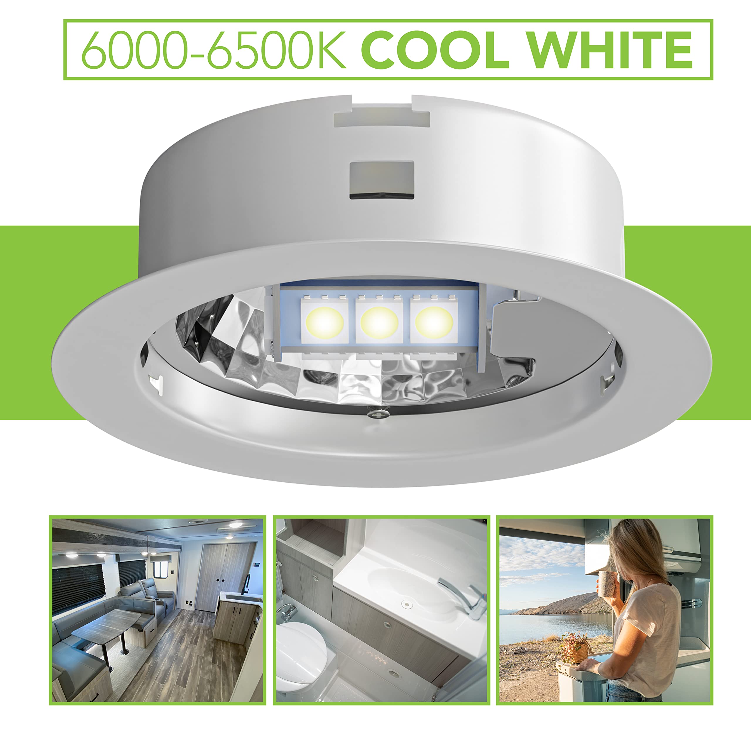 Leisure LED 2pcs G4 LED Bulbs JC Bi-Pin Base 18 LED Light Bulbs 2W 12V DC 20W-30W T3 Halogen Bulb Replacement RV Camper Trailer Motorhome 5th Wheel and Marine Boat (Cool White 6500K, 2 Pack)… - Image 5