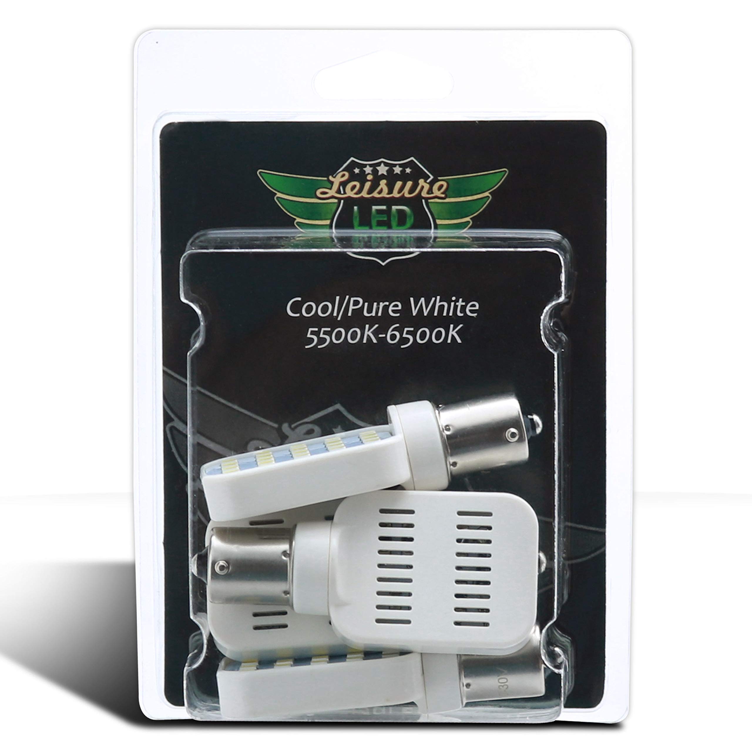 Leisure LED 4 Pack RV Interior LED Light Rotating Bulb Super Bright 312 Lumen 1141 1156 BA15S 24-SMD Camper Trailer Lamp Bulb 10-30V Cool White (4-Pack) - Image 6