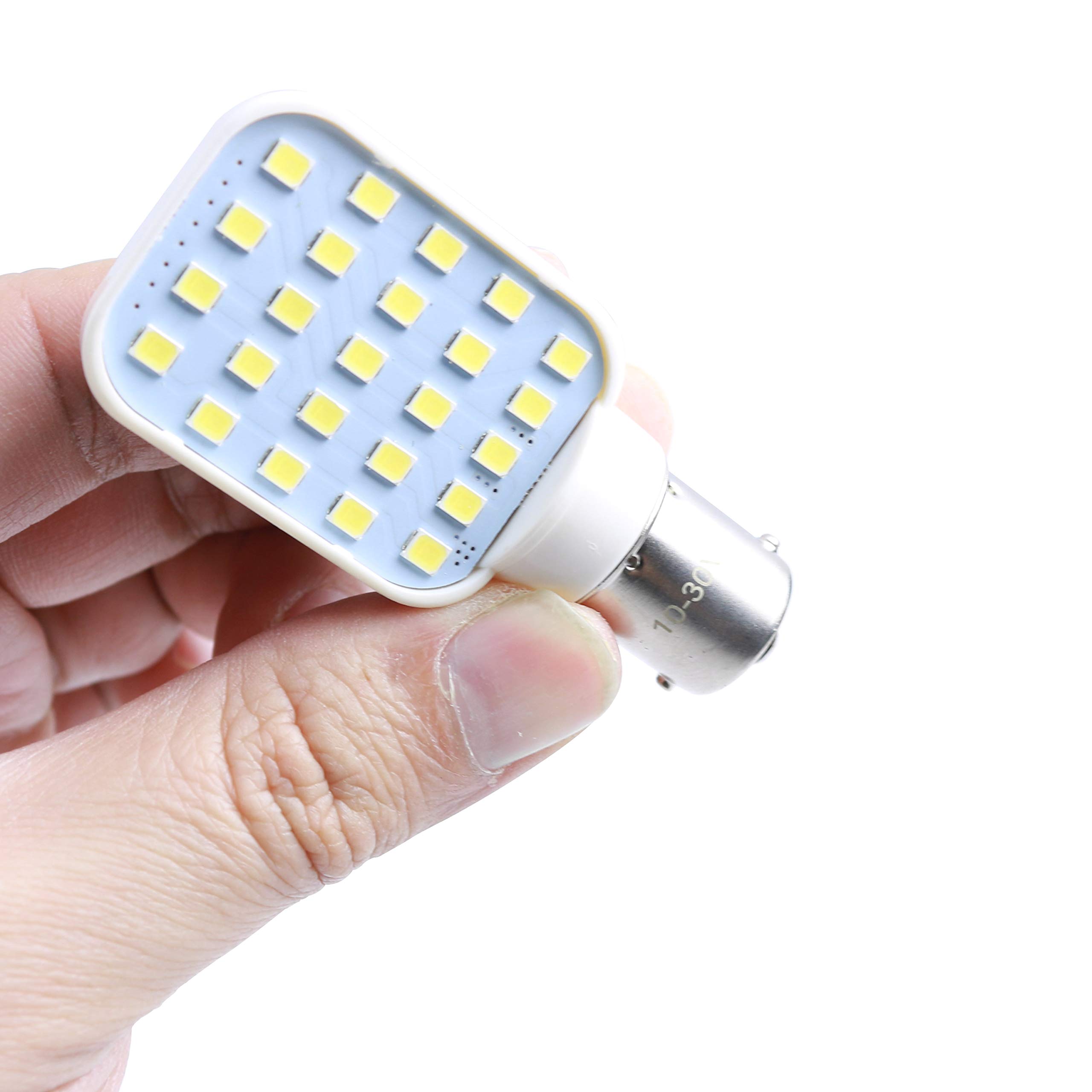 Leisure LED 4 Pack RV Interior LED Light Rotating Bulb Super Bright 312 Lumen 1141 1156 BA15S 24-SMD Camper Trailer Lamp Bulb 10-30V Cool White (4-Pack) - Image 8