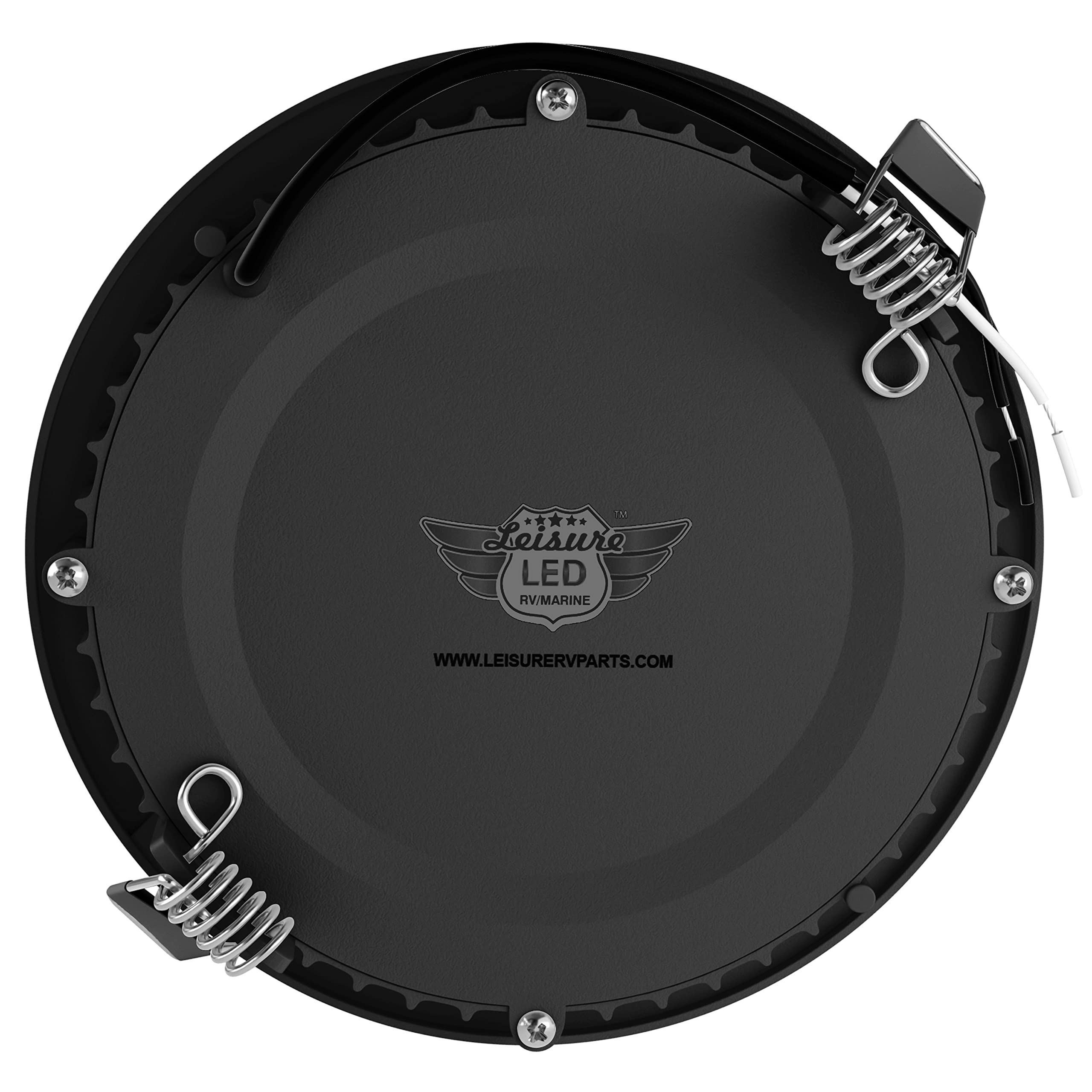 Leisure LED 5 Pack RV Boat Recessed Ceiling Light 480 Lumen Super Slim LED Panel Light DC 12V 4.75" 6W Full Aluminum Downlights, Black (LED Recessed 4.75 WW) - Image 8