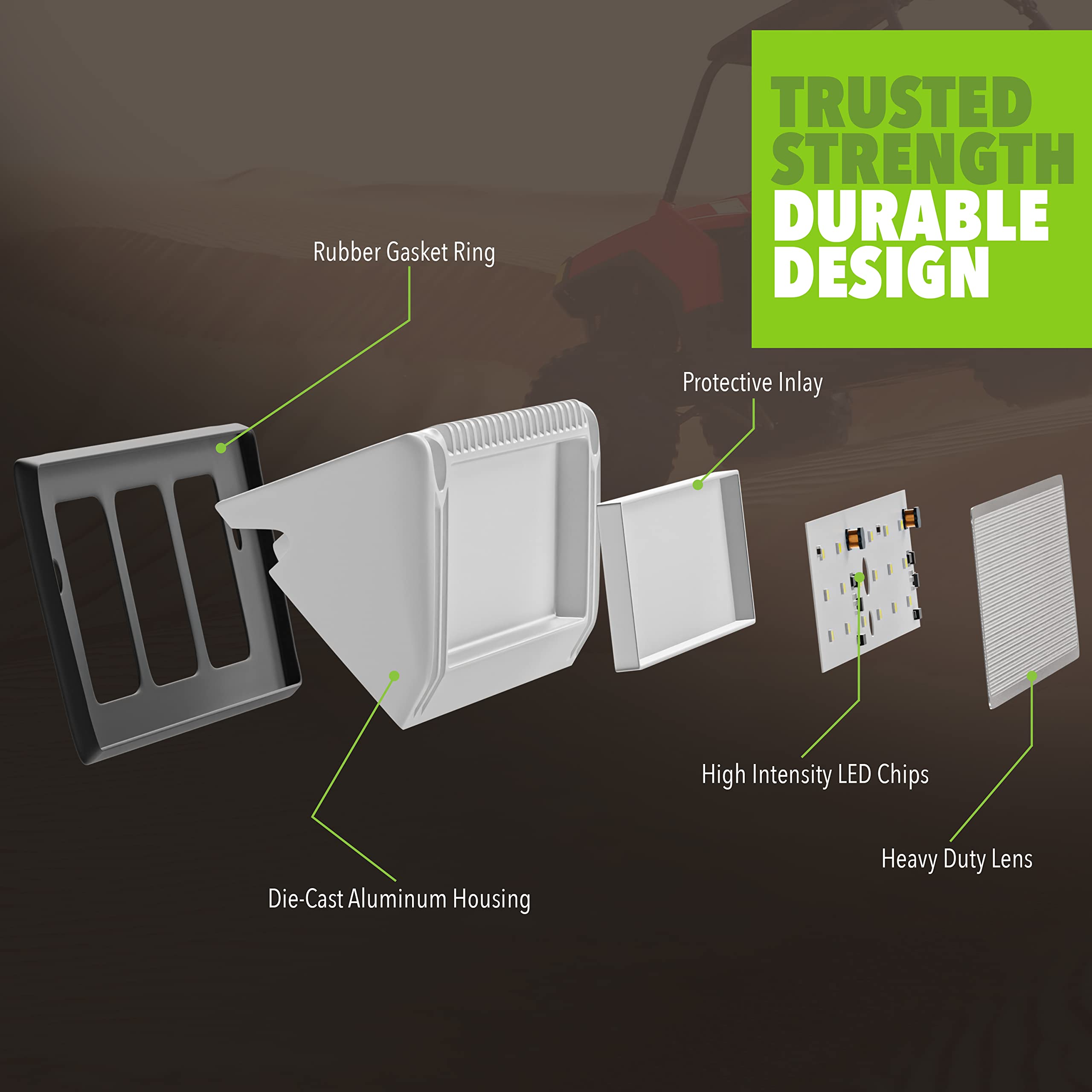 Leisure LED RV Exterior Porch Utility Light - 12v 1450 Lumen 9" Lighting Fixture. Replacement Lighting for RVs, Trailers, Campers, 5th Wheels (White) - Image 4