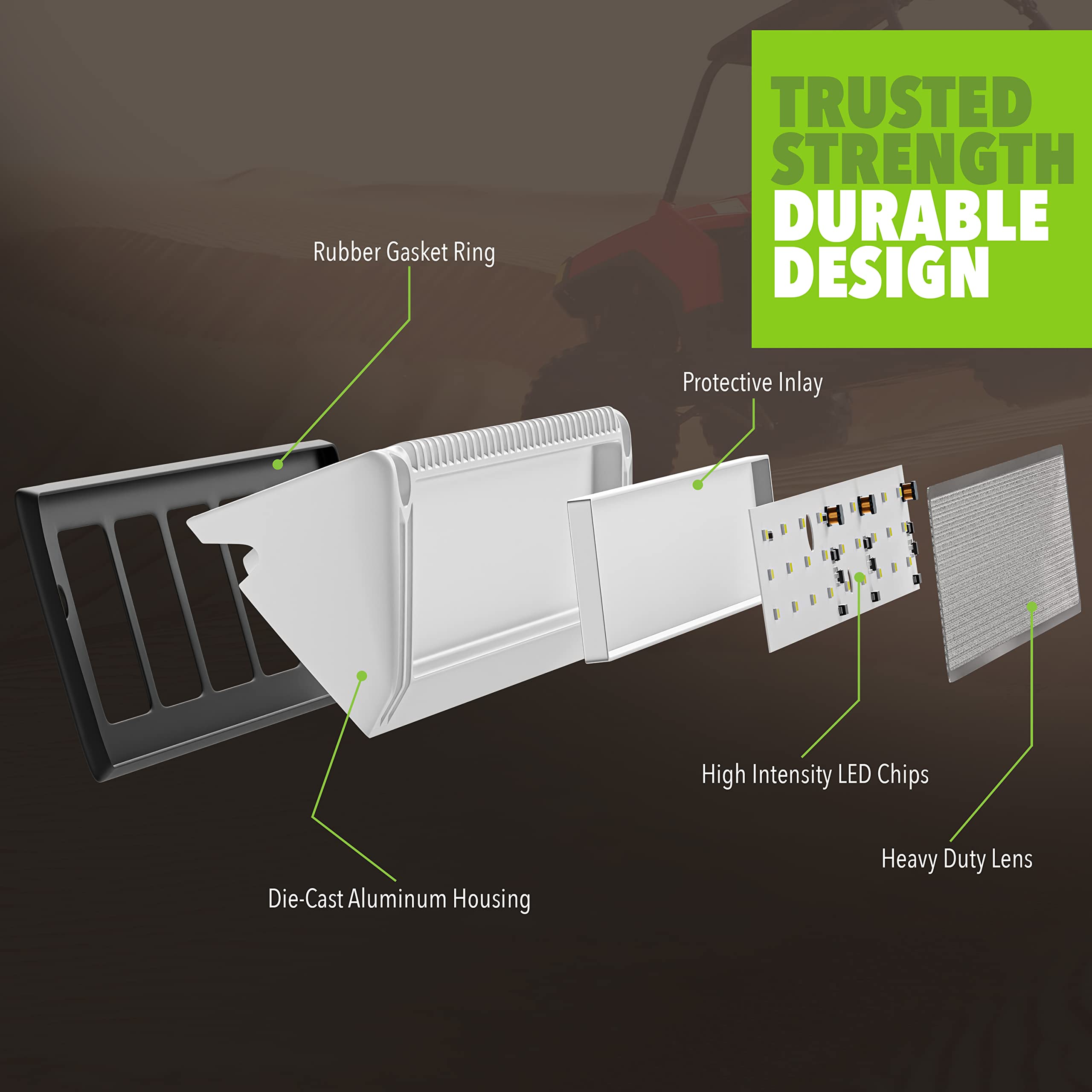 Leisure LED RV Exterior Porch Utility Light - 12v 2250 Lumen 12.9" Lighting Fixture. Replacement Lighting for RVs, Trailers, Campers, 5th Wheels (White) - Image 4