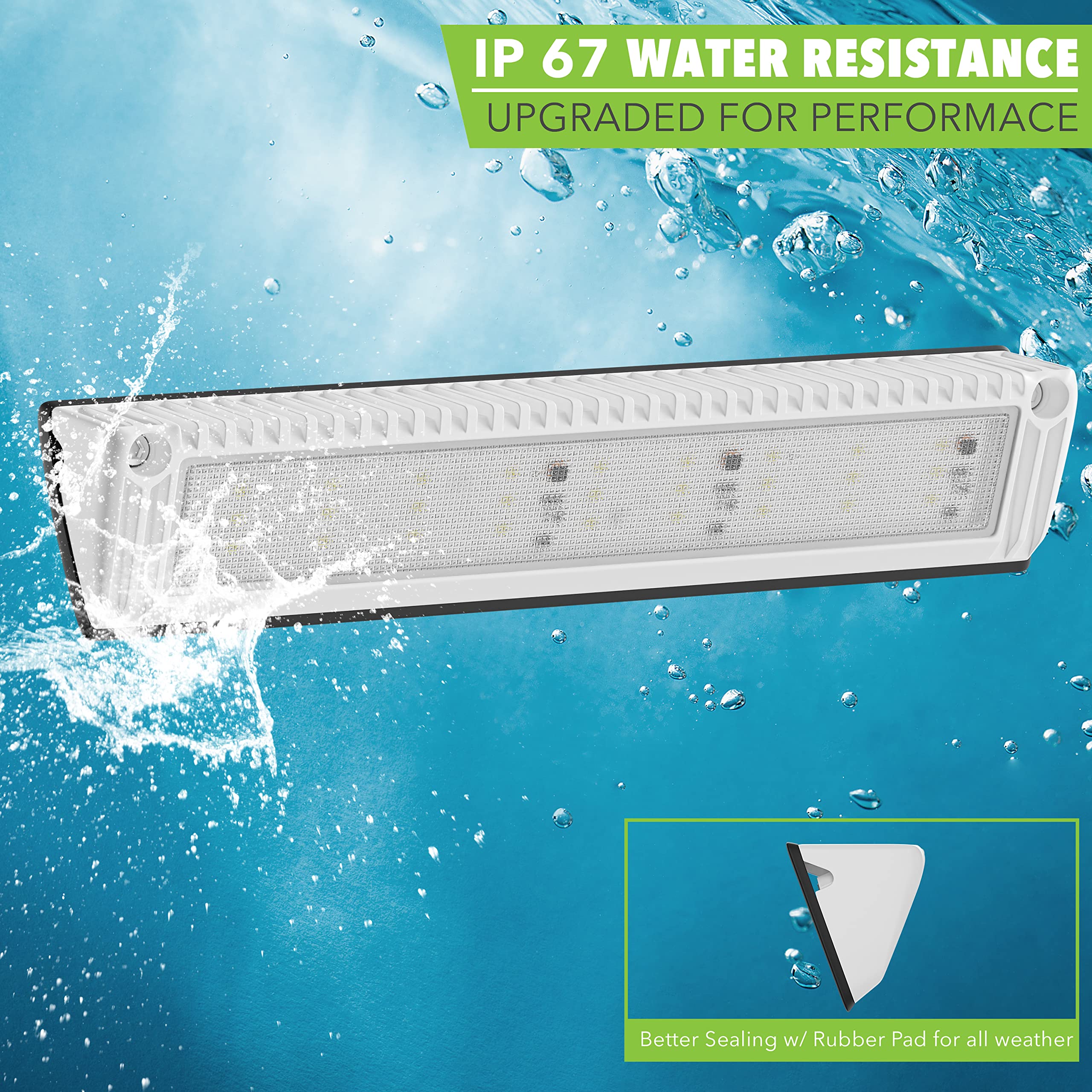 Leisure LED RV Exterior Porch Utility Light - 12v 2250 Lumen 12.9" Lighting Fixture. Replacement Lighting for RVs, Trailers, Campers, 5th Wheels (White) - Image 7