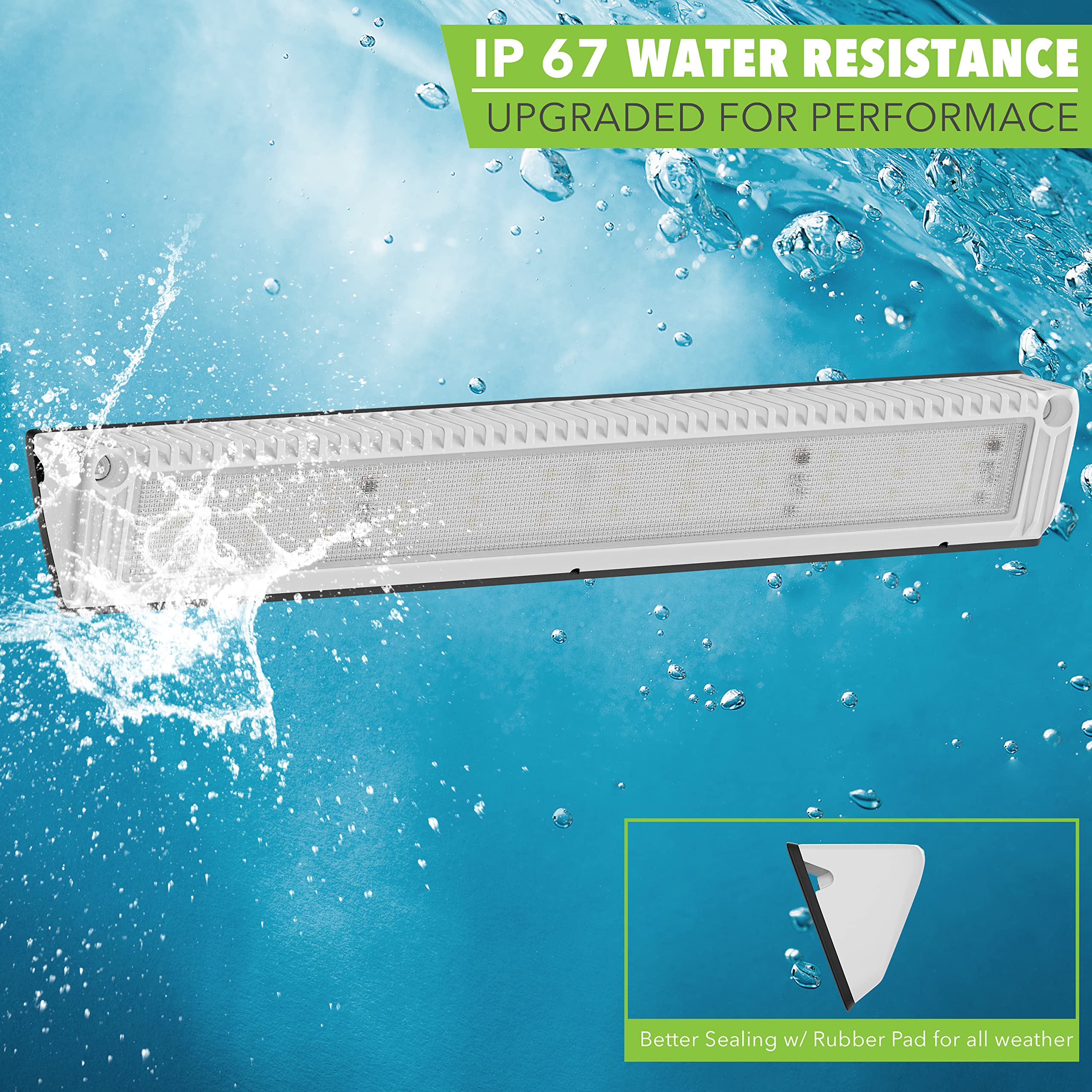 Leisure LED RV Exterior Porch Utility Light - 12v 3200 Lumen 17.7" Lighting Fixture. Replacement Lighting for RVs, Trailers, Campers, 5th Wheels (White) - Image 7