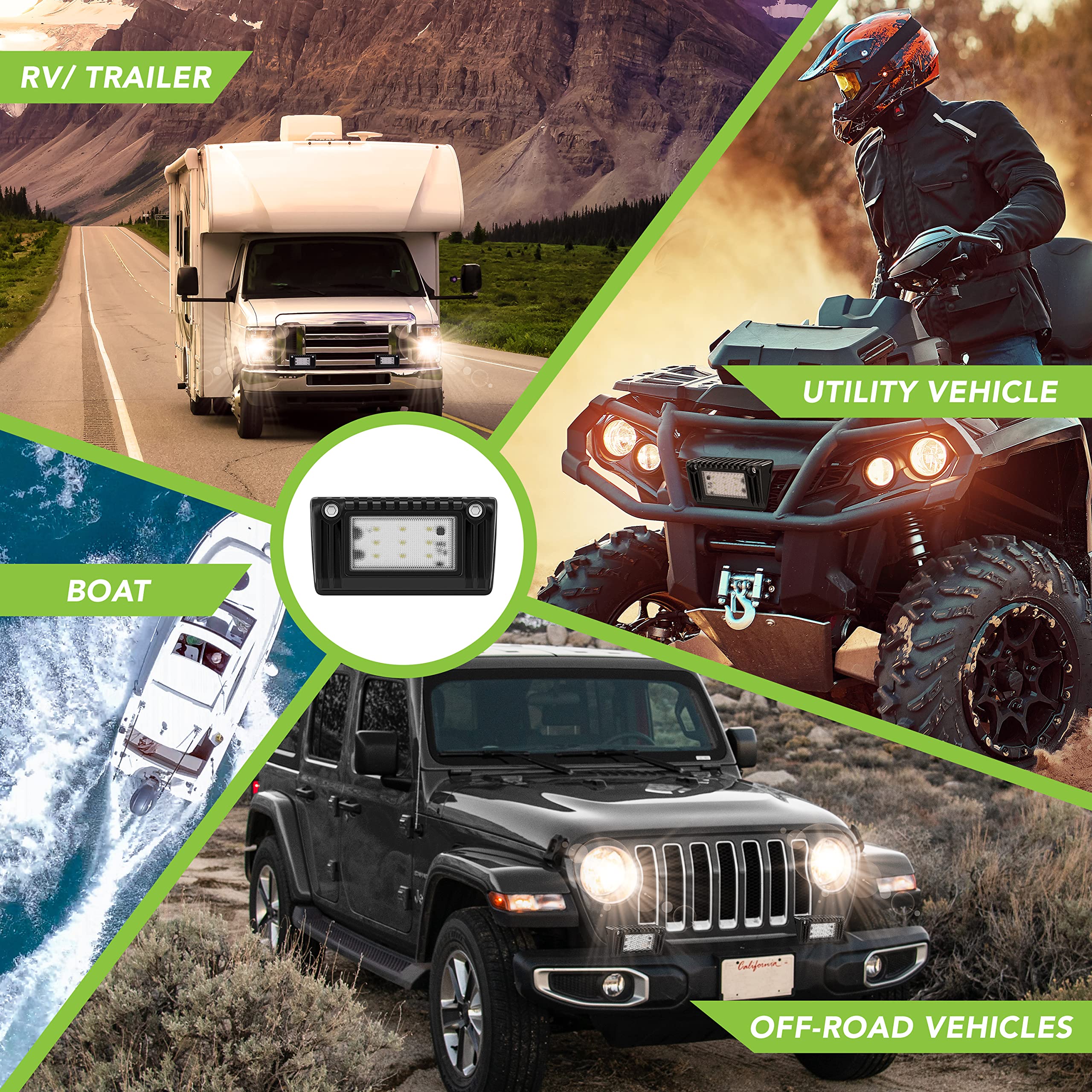 Leisure LED RV Exterior Porch Utility Light - 12v 720 Lumen 5" Lighting Fixture. Replacement Lighting for RVs, Trailers, Campers, 5th Wheels (Black) - Image 5