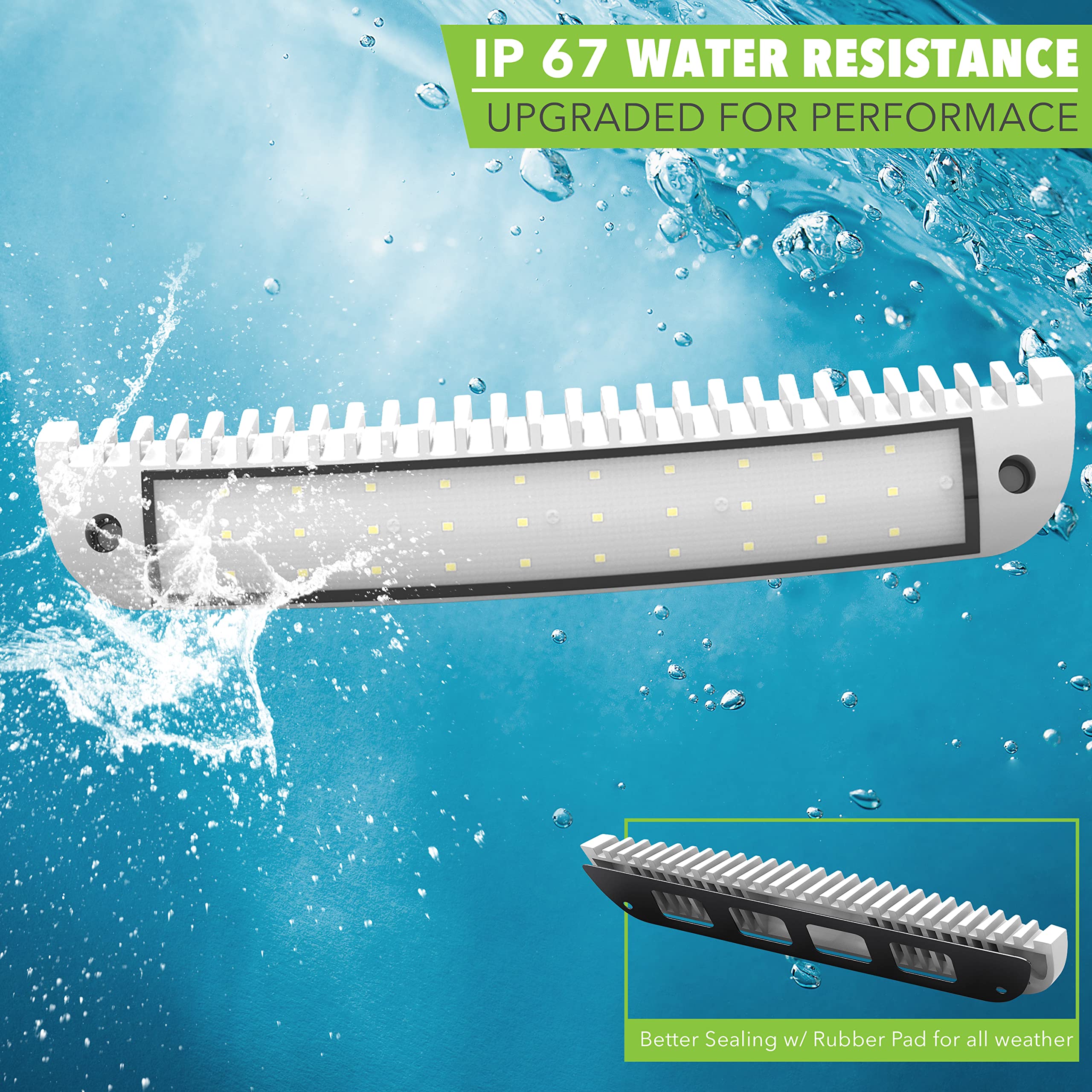 Leisure LED RV Exterior Porch Utility Light - White 12v 2500 Lumen Curved Lighting Fixture. Replacement Lighting for RVs, Trailers, Campers, 5th Wheels… (White) - Image 7