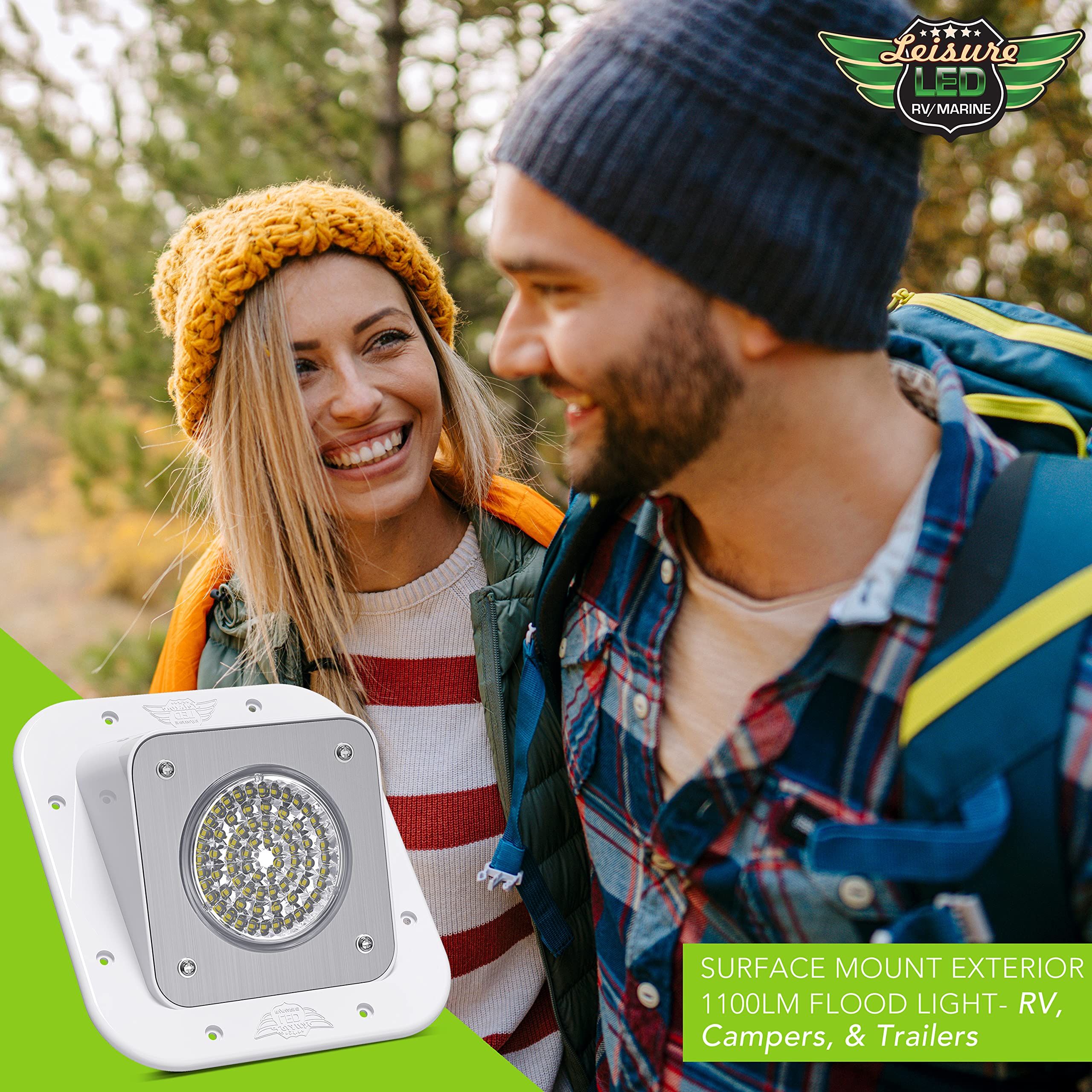 Leisure LED RV Exterior Surface Mount Flood Porch Utility Light - White 12v 1100 Lumen Lighting Fixture Replacement Lighting for Weekend Warrior RVs, Trailers, Campers, 5th Wheels - Image 8