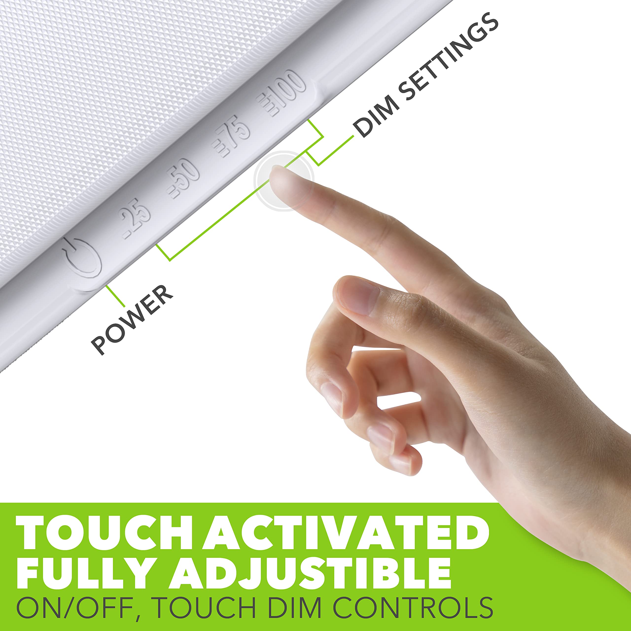 Leisure LED RV LED Ceiling Light 21" x 8" Fixture 2000 Lumen with Touch Dimmer Switch Interior Lighting for Car/RV/Trailer/Camper/Boat DC 12V Natural White 4000-4500K (1 Pack) - Image 3