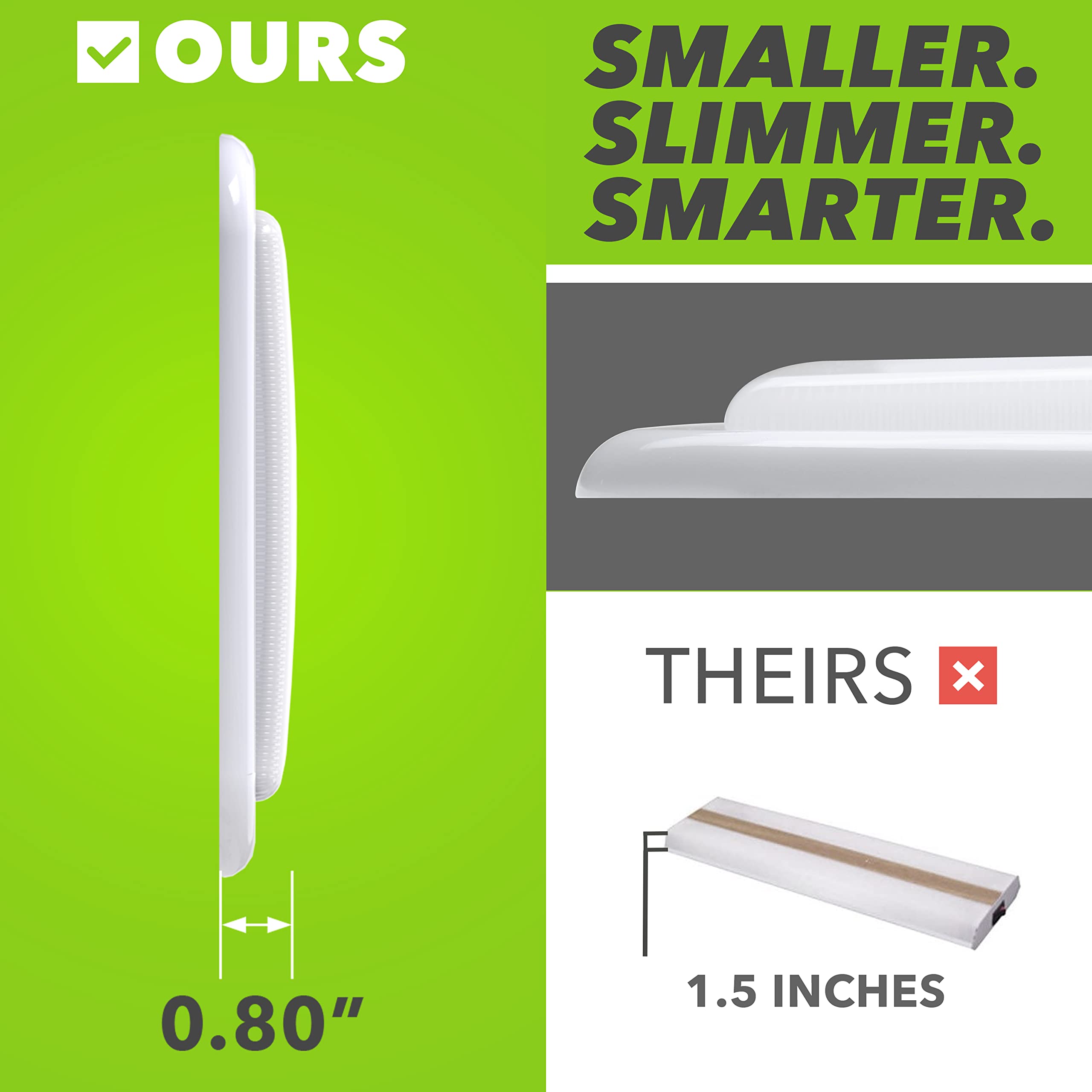 Leisure LED RV LED Ceiling Light 21" x 8" Fixture 2000 Lumen with Touch Dimmer Switch Interior Lighting for Car/RV/Trailer/Camper/Boat DC 12V Natural White 4000-4500K (1 Pack) - Image 5