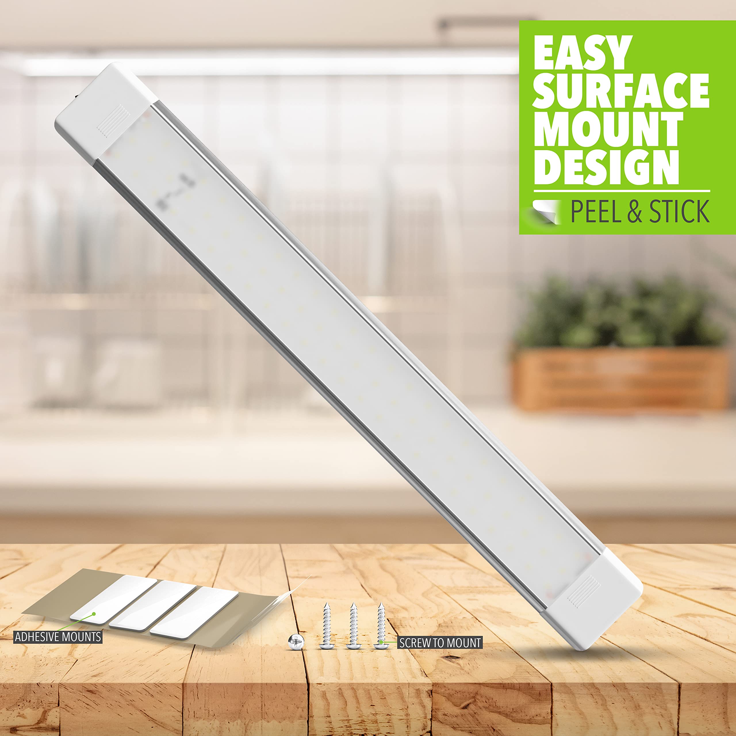 Leisure LED RV LED Ceiling Light Fixture with ON/Off Switch 18.5" 5000K Natural White12V/24V DC 1440 Lumen, LED Interior Light Fixture/Van Cargo Area Light for RV & Utility (18.5" 1440LM NW) - Image 4