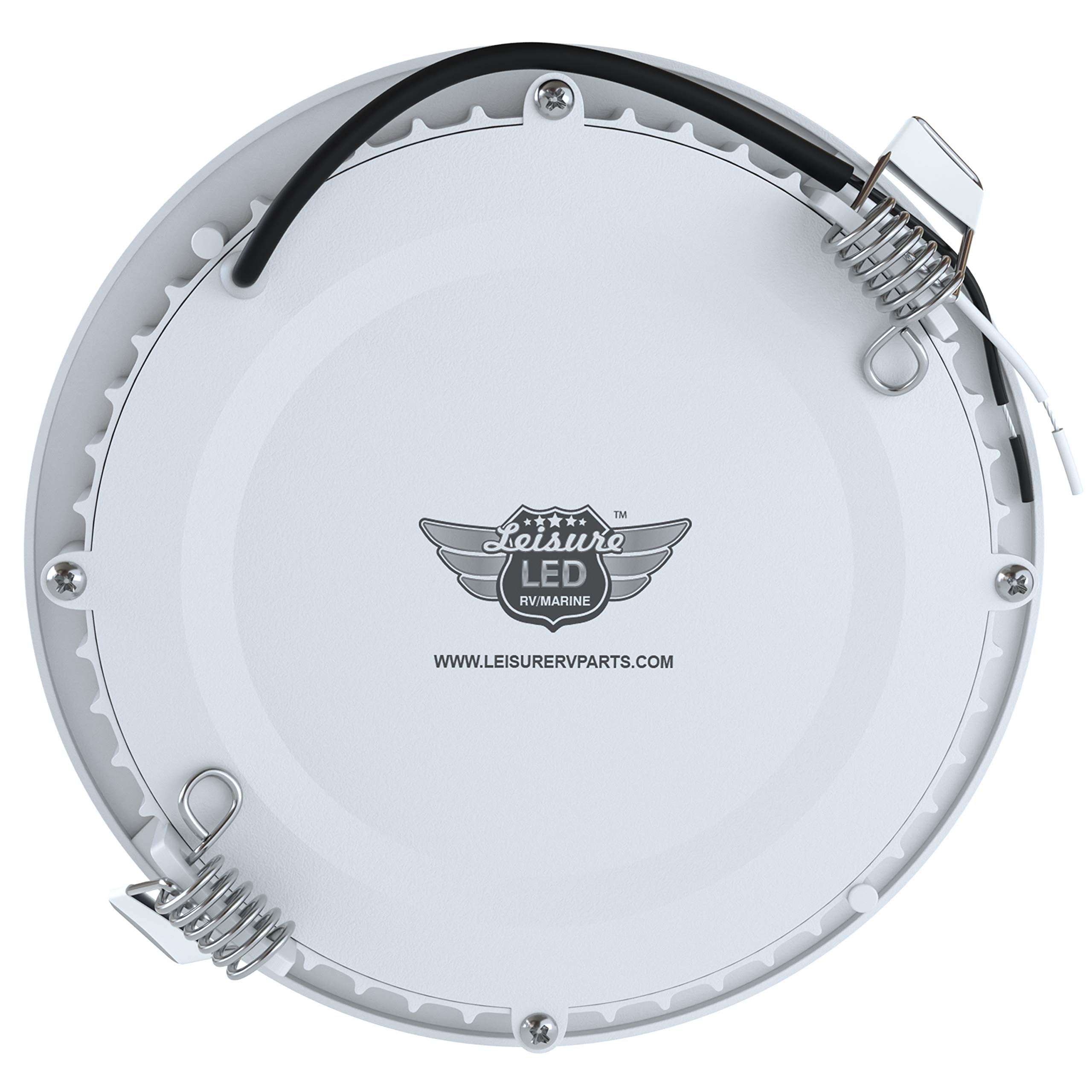 LeisureLED 5 Pack RV Boat Recessed Ceiling Light 480 Lumen Super Slim LED Panel Light DC 12V 4.75" 6W Full Aluminum Downlights, (Cool White) - Image 8